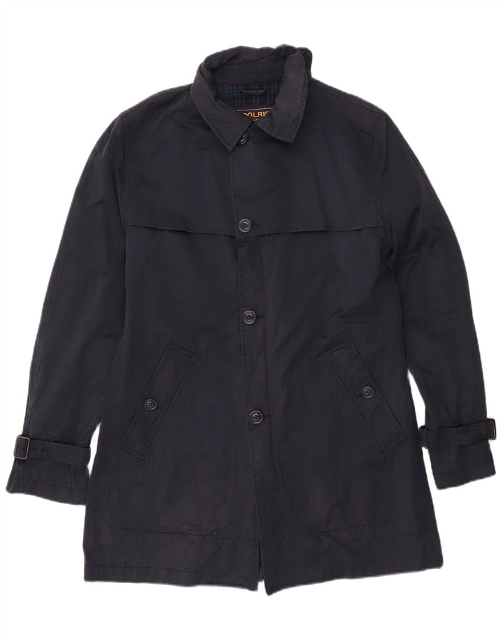 WOOLRICH Ανδρική καμπαρντίνα UK 36 Small Navy Blue Cotton