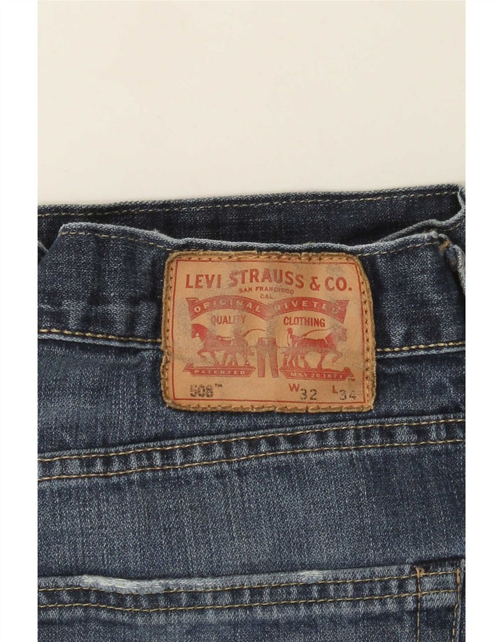 Levi's Womens 508 Straight Jeans W32 L28 Blue