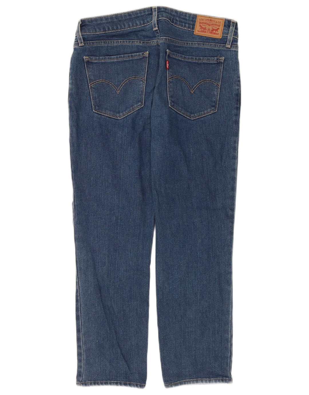 LEVI'S Γυναικείο 712 Crop Slim Jeans W29 L24 Μπλε Βαμβακερό