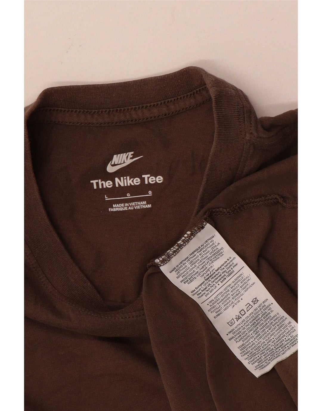 Ανδρικό T-Shirt Nike Top μεγάλο καφέ βαμβακερό