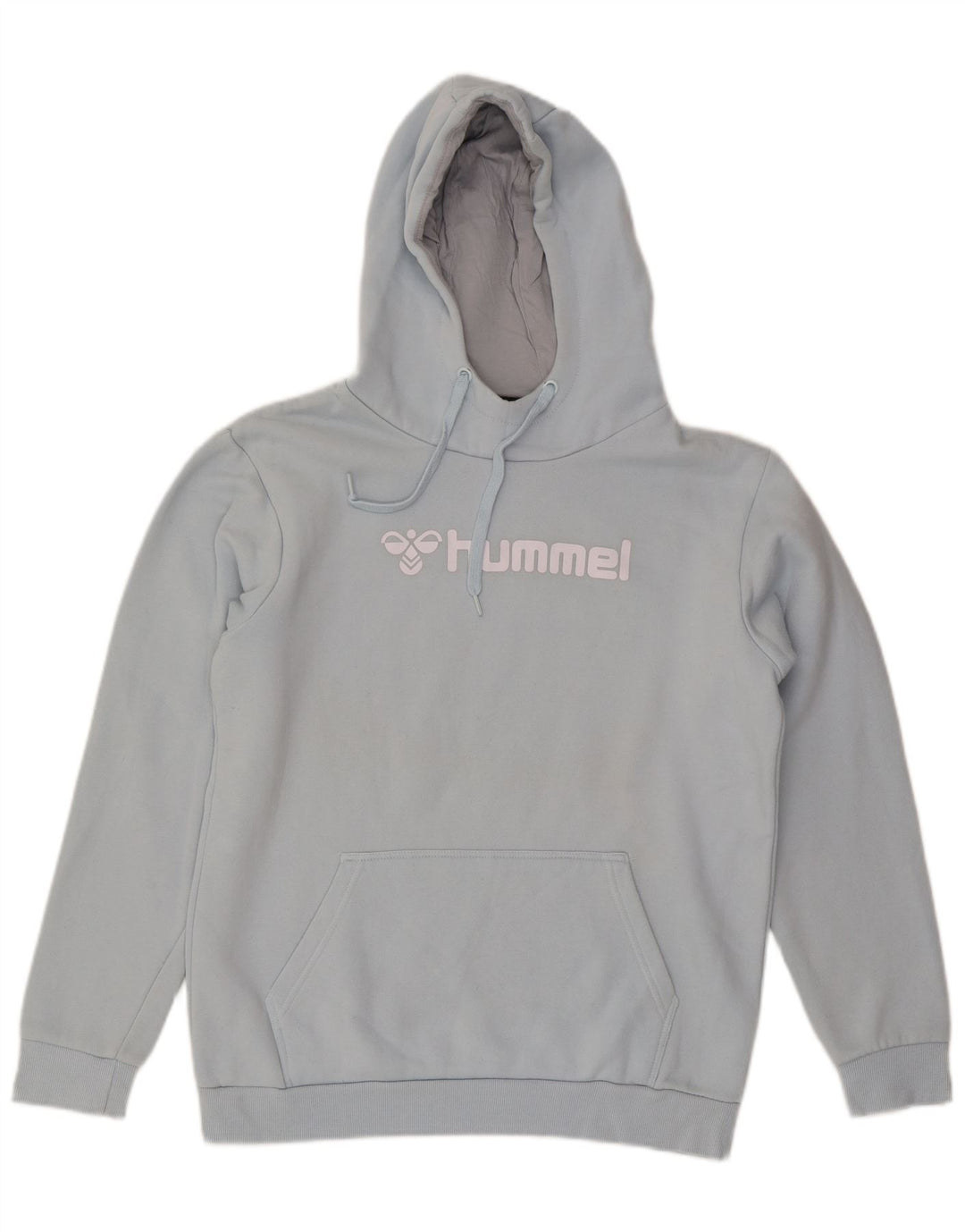Ανδρικό γραφικό κουκούλα Hummel, μεσαίο μπλε βαμβακερό