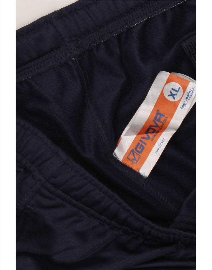 Givova Ανδρική φόρμα γραφικής φόρμας παντελόνι Joggers XL Navy Blue Polyester
