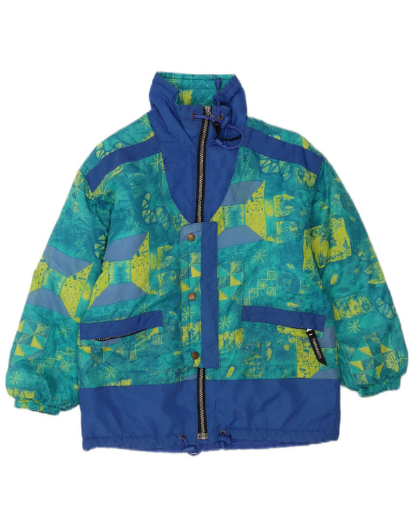Vintage Boys Abstract Pattern Windbreaker Jacket 10-11 Years Πολύχρωμο
