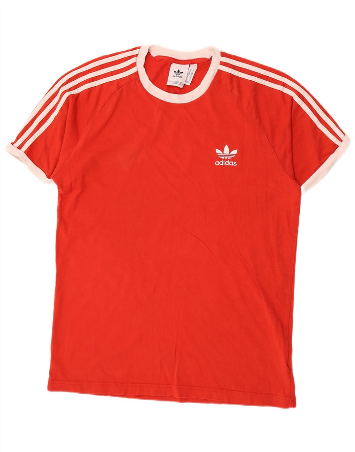 Ανδρικό T-Shirt Adidas Top μεγάλο κόκκινο βαμβακερό