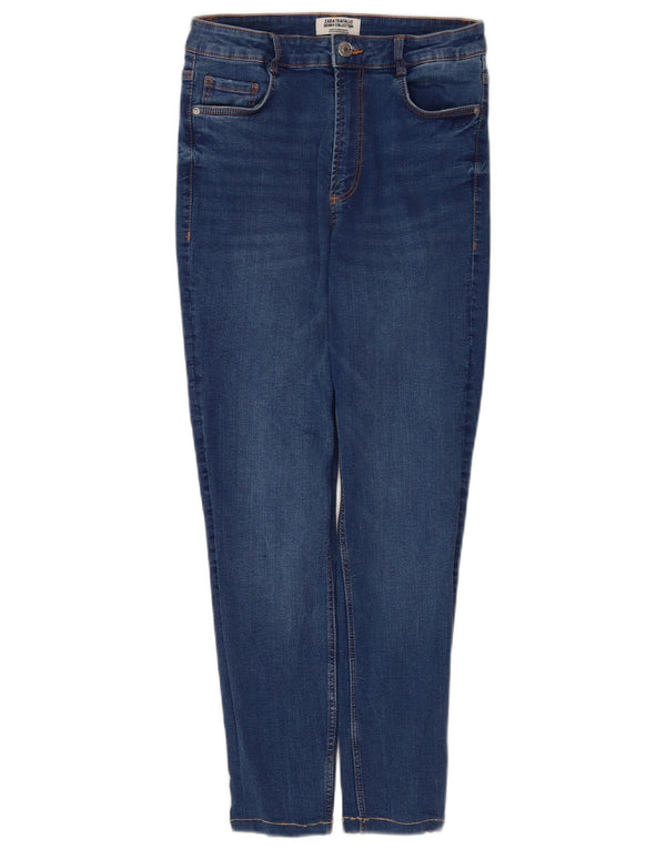 Zara Womens Crop Skinny Jeans EU 38 Small W28 L25 Blue