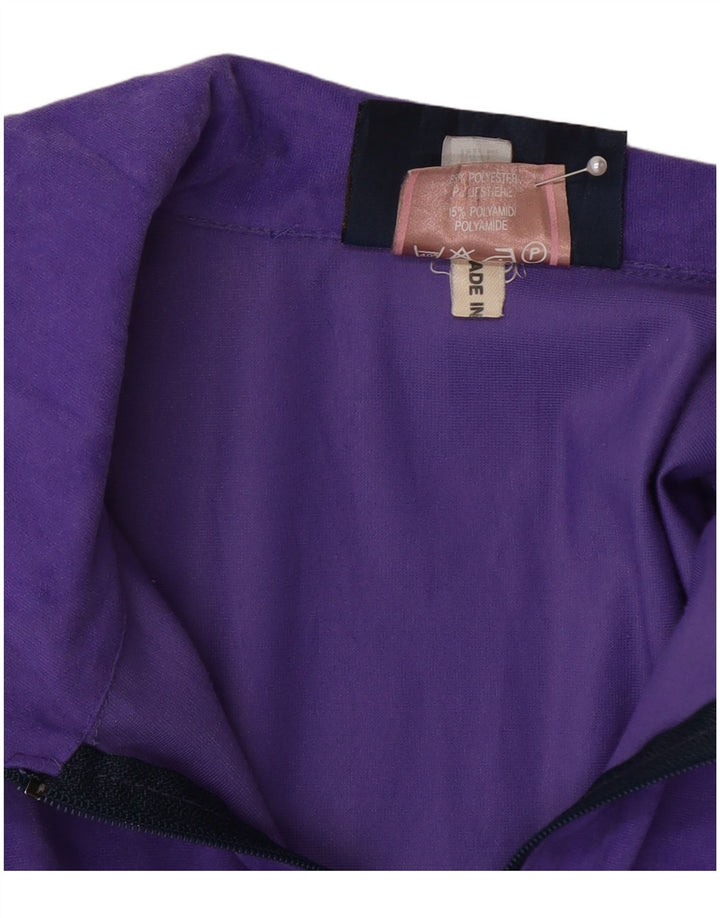 Βελούδινη ανδρική φόρμα VERTICAL Top Jacket Medium Purple Colourblock