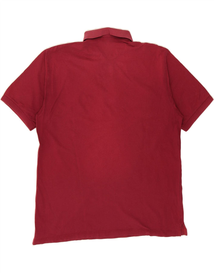 SERGIO TACCHINI Mens Polo Shirt Large Red Cotton Vintage Sergio Tacchini and Second-Hand Sergio Tacchini from Messina Hembry 