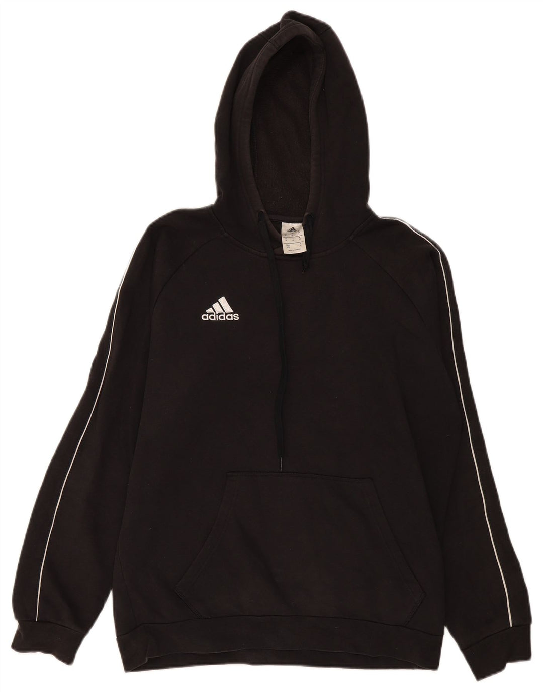 Ανδρικό φούτερ Adidas, μεσαίο μαύρο βαμβακερό