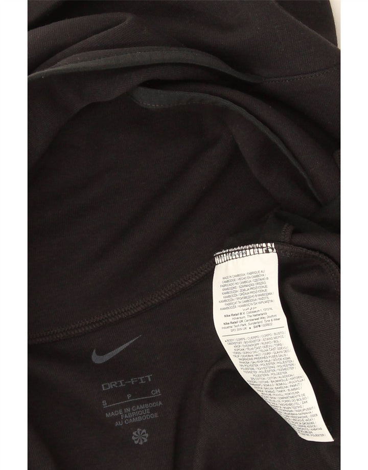 Ανδρικό τοπ Nike Dri Fit Μακρυμάνικο μικρό μαύρο πολυεστέρα