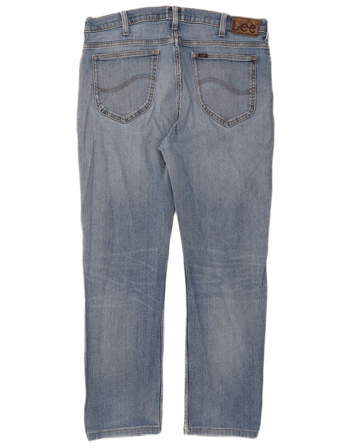 Lee Mens Rider Slim Jeans W36 L27 Μπλε βαμβακερό
