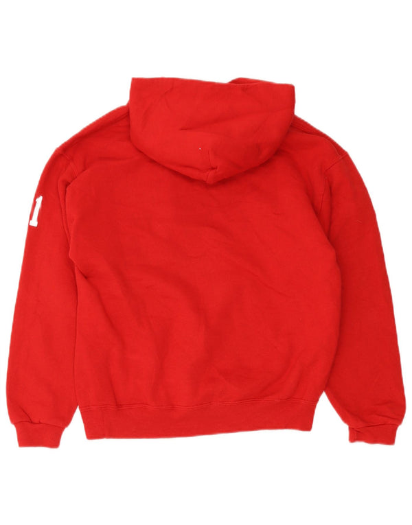 Russell Athletic Boys Chicago Fire Graphic Hoodie Jumper 13-14 Years XL Red