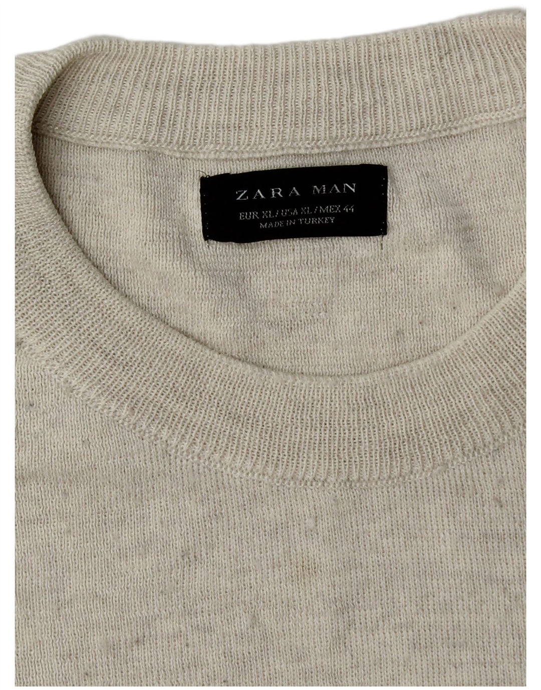 Ανδρικό πουλόβερ Zara Crew Neck Jumper XL Grey