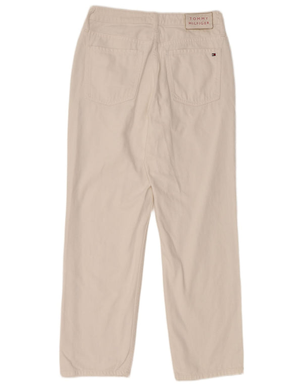 TOMMY HILFIGER Γυναικεία στραβά τζιν W29 L28 Λευκό βαμβακερό