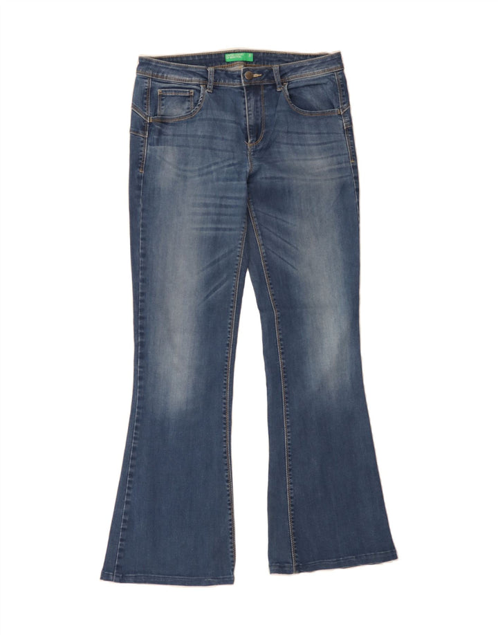 BENETTON Womens Flared Jeans W31 L30 Blue Vintage Benetton and Second-Hand Benetton from Messina Hembry 