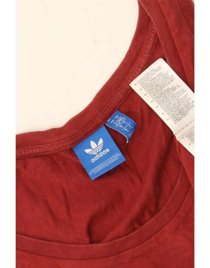 Ανδρικό γραφικό γιλέκο Adidas Top Large Maroon Βαμβακερό