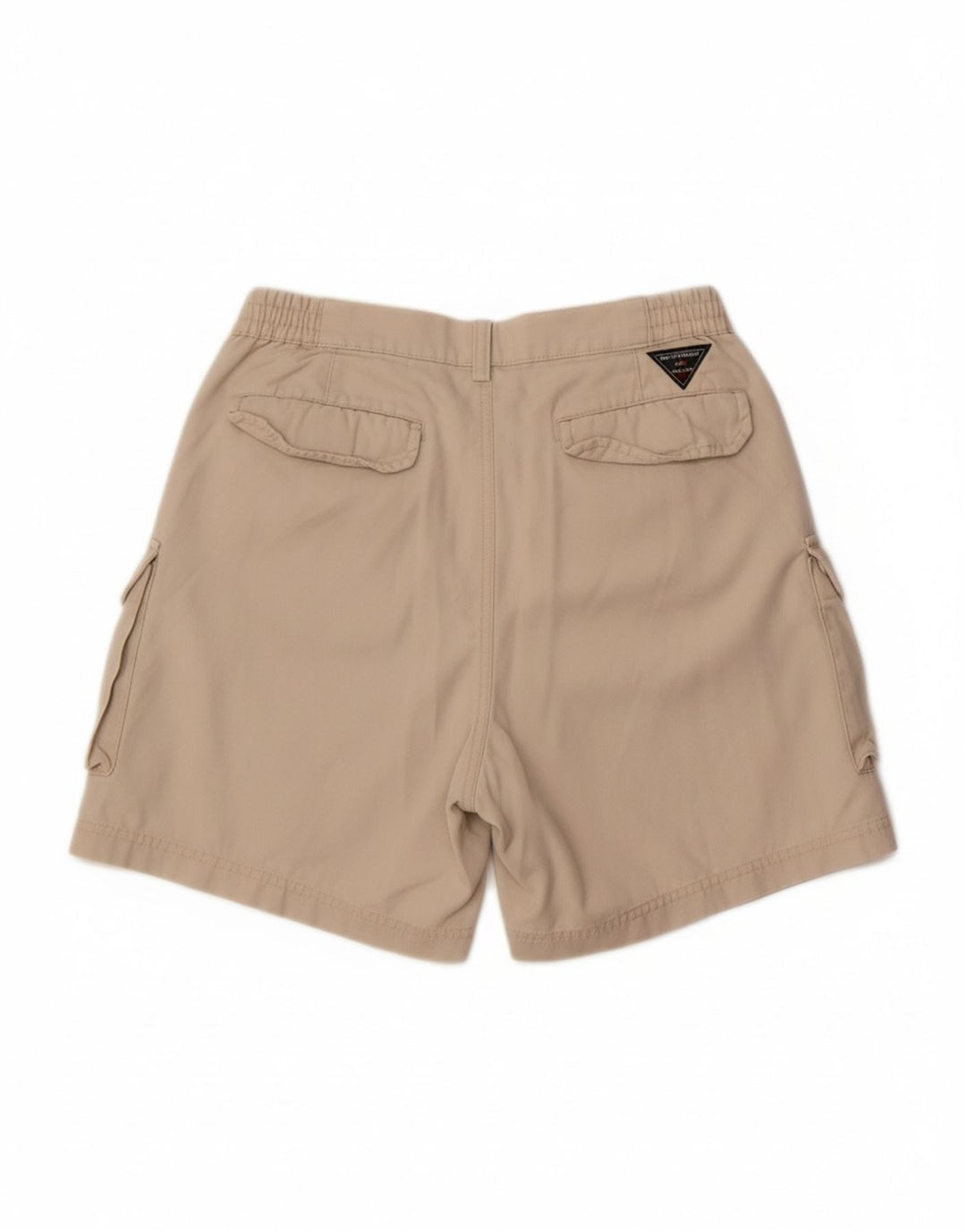 OUTRAGE Womens Cargo Shorts UK 8 Small W29 Beige Cotton
