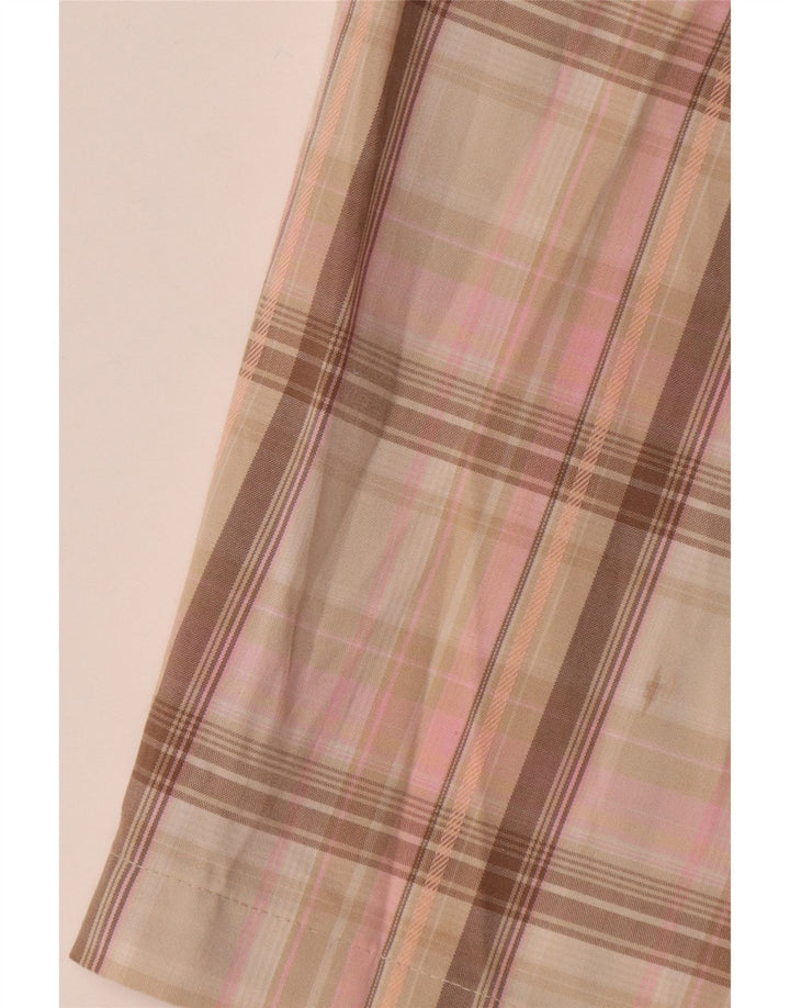 Izod Γυναικείο σορτς Chino US 8 Medium W32 Pink Check Polyester