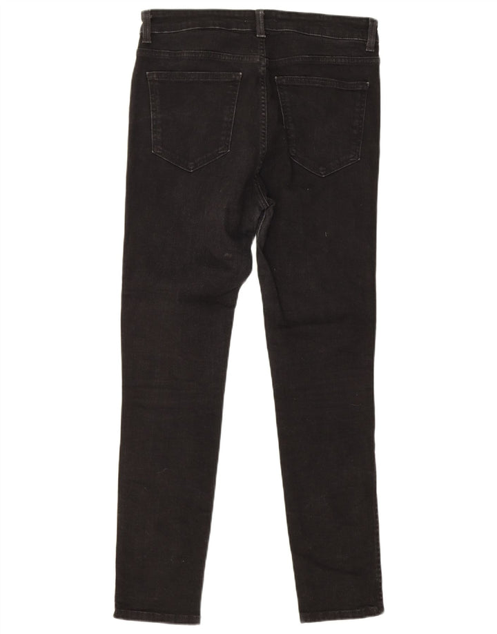 Zara Γυναικείο Slim Jeans EU 40 Medium W30 L28 Μαύρο βαμβακερό