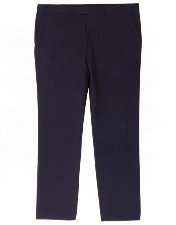 Ανδρικό Slim Suit Παντελόνι Marks & Spencer W38 L31 Navy Blue