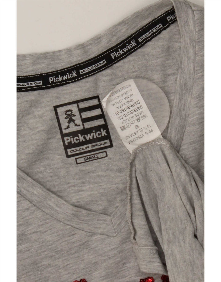 Pickwick Γυναικεία μακρυμάνικη μπλούζα 8 μικρού γκρι βισκόζης