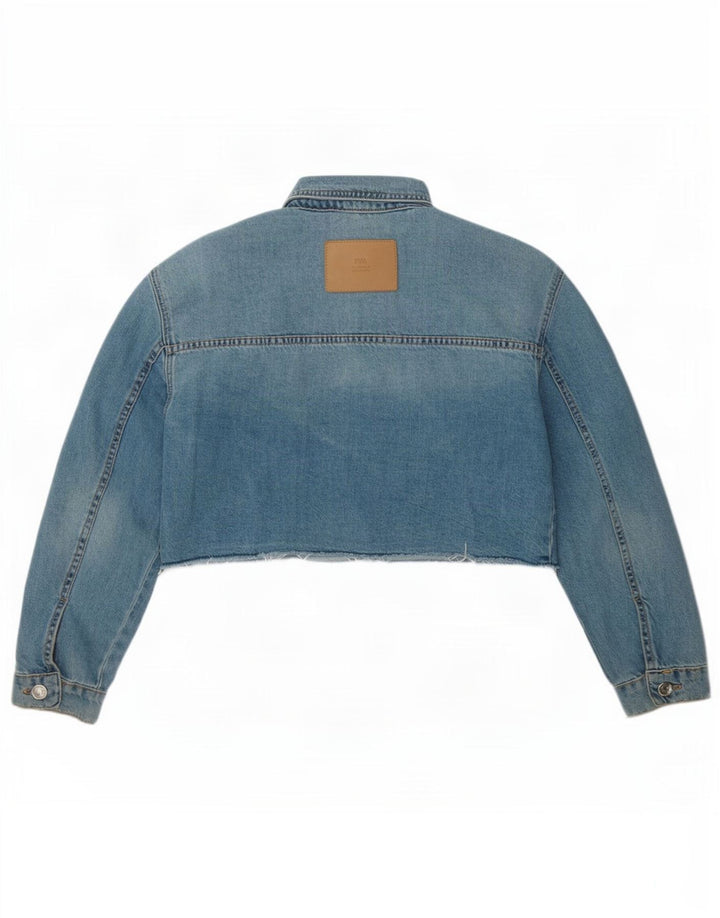 Zara Girls Crop Τζιν μπουφάν 11-12 ετών Μπλε Βαμβακερό