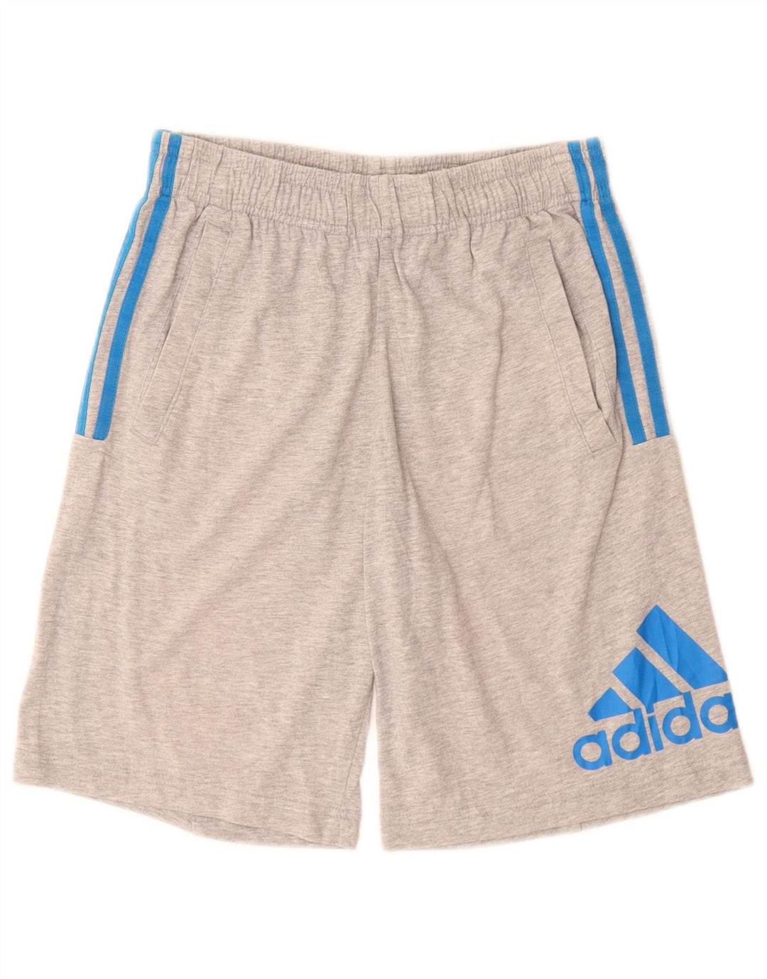 Adidas Boys Graphic Sport σορτς 13-14 ετών Γκρι βαμβακερό