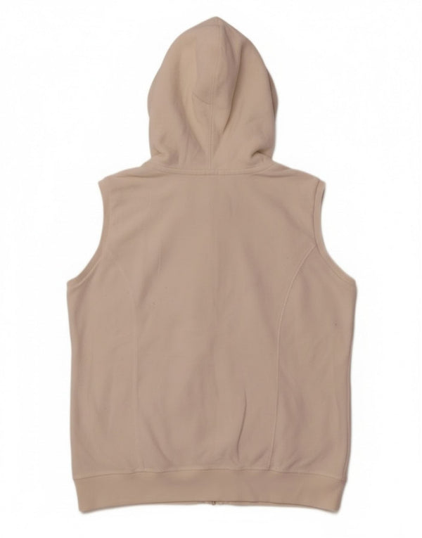 Champion Womens Heritage Fit Zip Hoodie πουλόβερ UK 14 Medium White