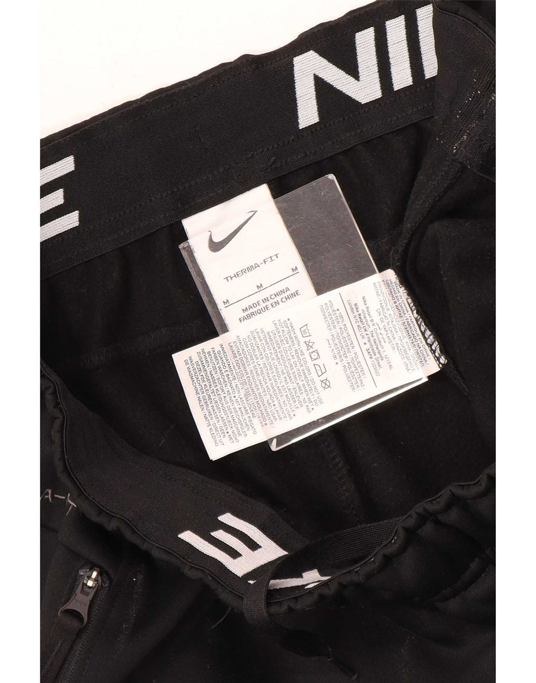 Ανδρικές φόρμες Nike Therma-Fit, Joggers, μεσαίο μαύρο πολυεστέρα