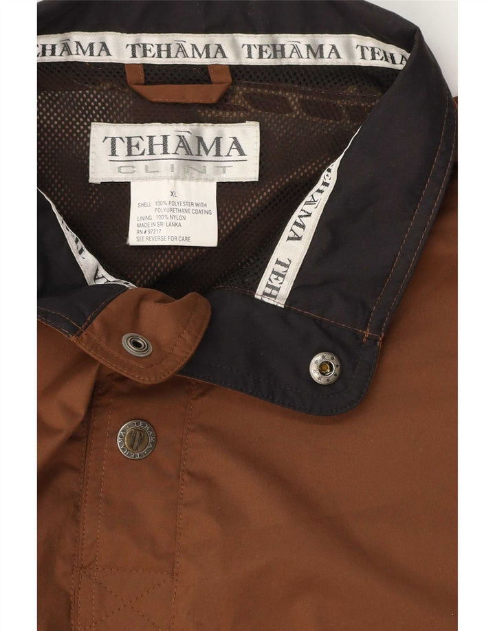 Tehama Ανδρικό πουλόβερ Rain Jacket UK 42 XL καφέ πολυεστέρας