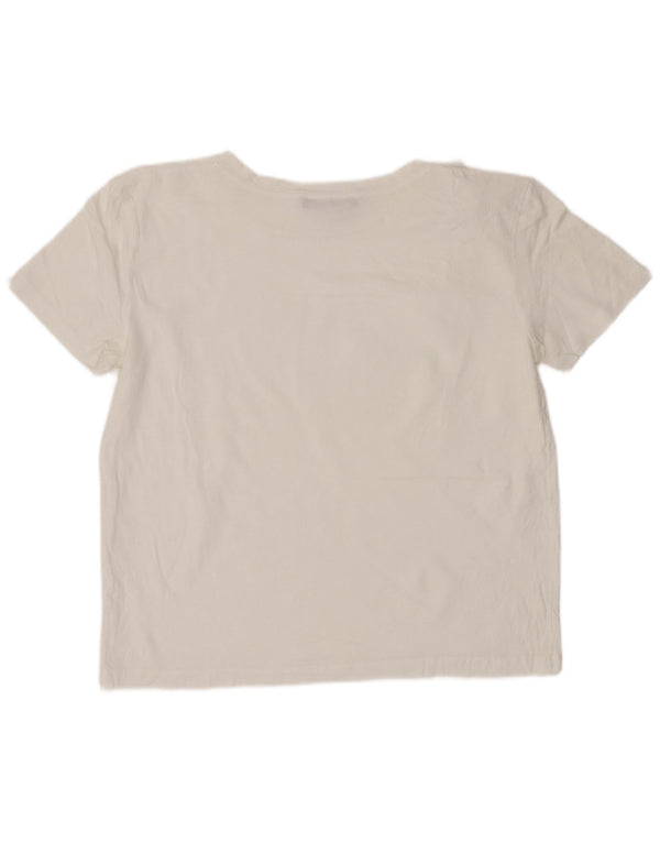 Zara Γυναικείο T-Shirt Top UK 10 Small White