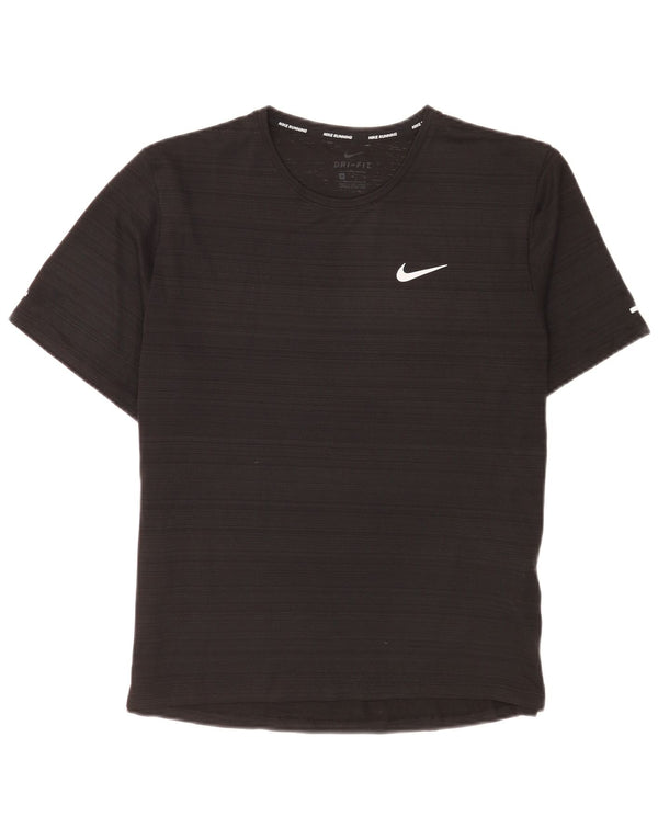 Ανδρικό μπλουζάκι Nike Dri Fit Τοπ μεσαίου μαύρου πολυεστέρα