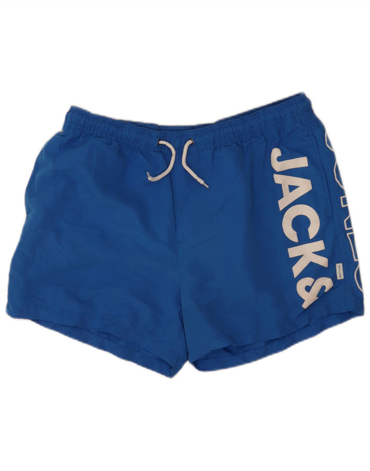 Jack & Jones Ανδρικό γραφικό σορτς κολύμβησης XL μπλε πολυεστέρα