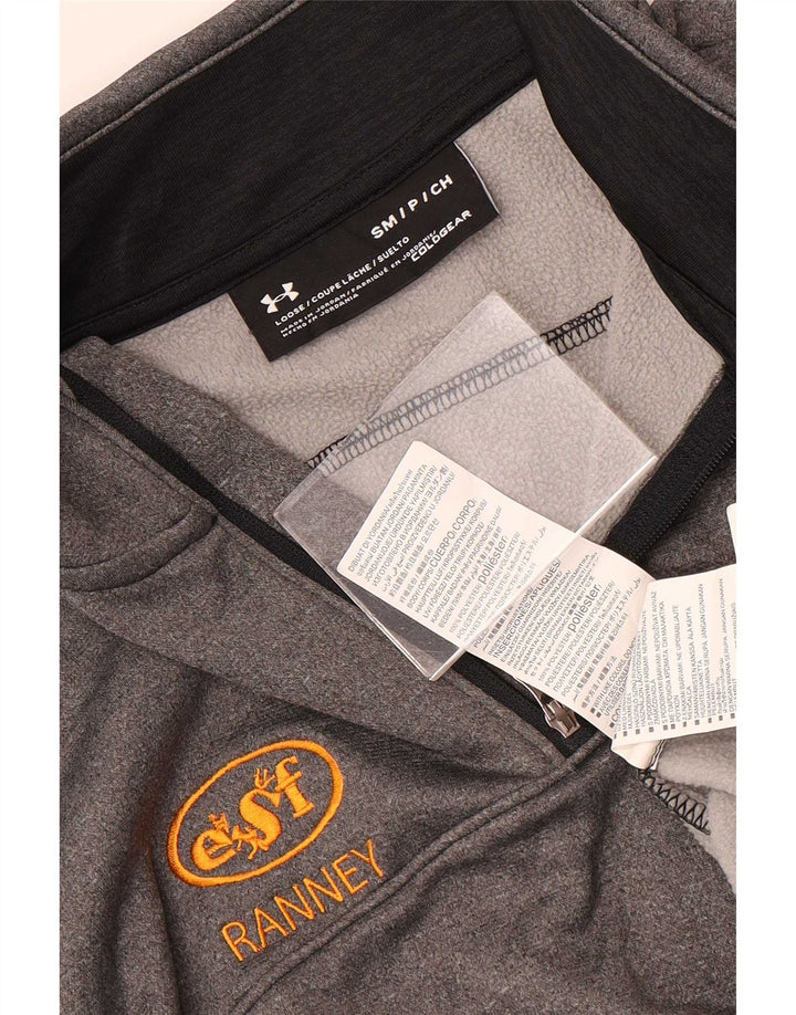 Ανδρική φόρμα Under Armour Cold Gear με φερμουάρ πουλόβερ στο επάνω μέρος Small Grey
