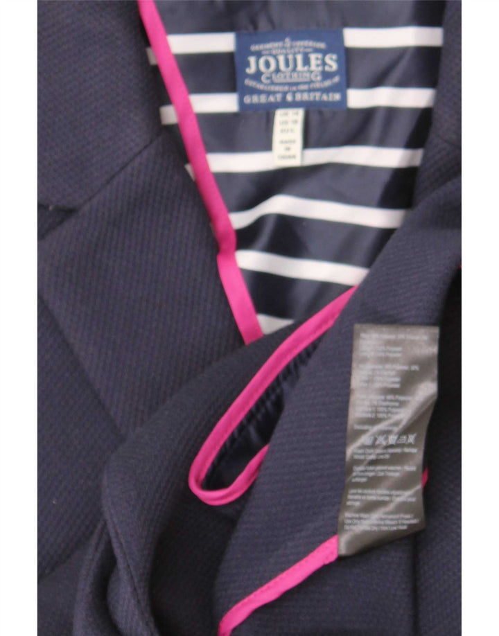 Joules Γυναικείο Μπουφάν 1 Κουμπί Blazer UK 14 Medium Navy Blue Polyester