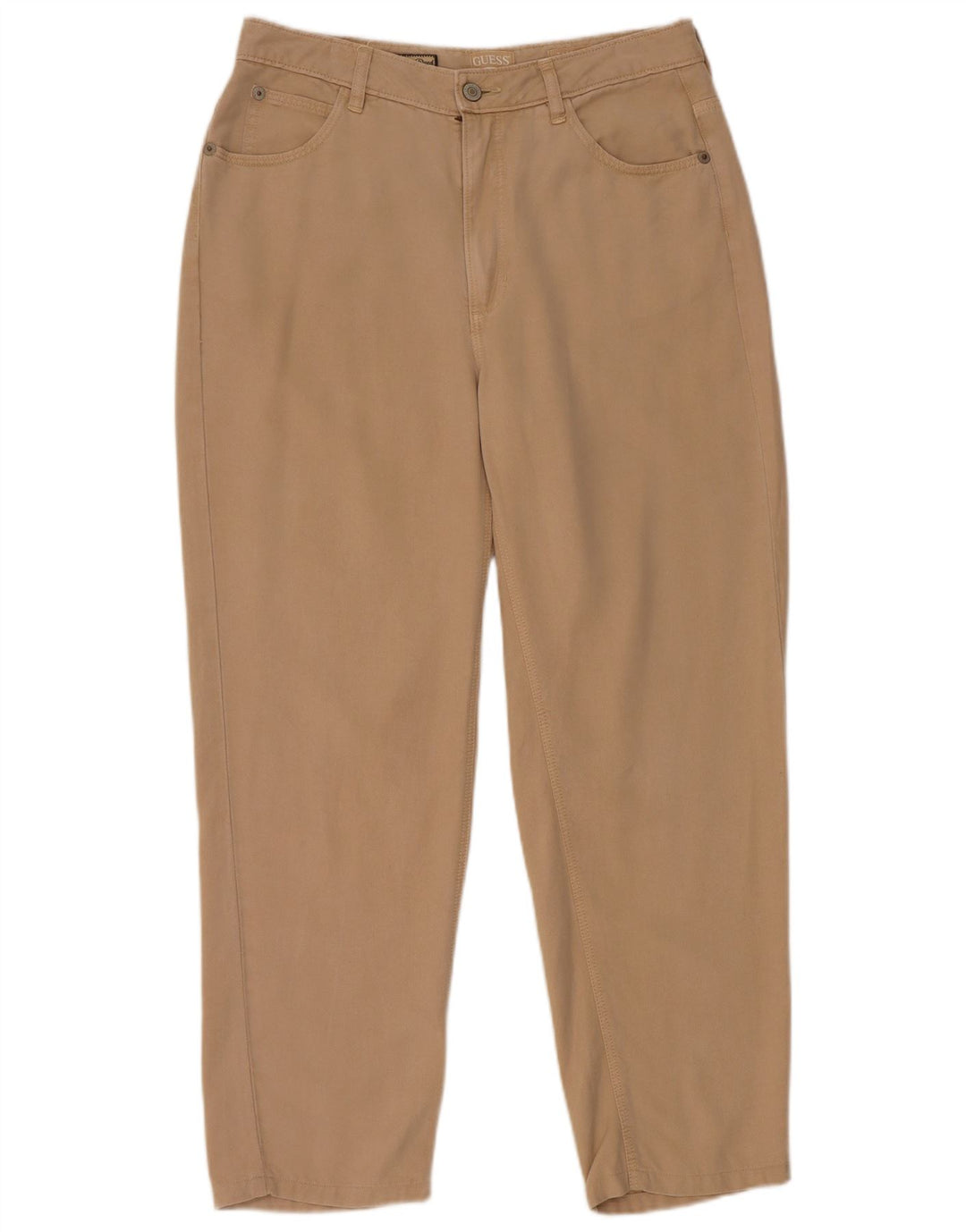 GUESS Γυναικείο Mom Jean ψηλόμεσο κωνικό τζιν W29 L27 Μπεζ