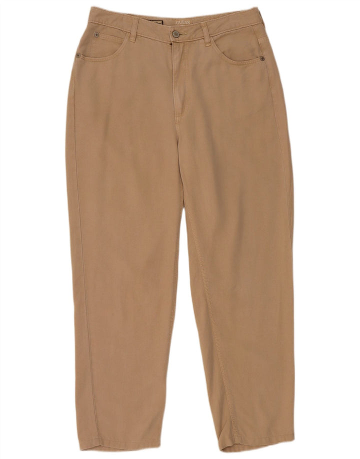 GUESS Γυναικείο Mom Jean ψηλόμεσο κωνικό τζιν W29 L27 Μπεζ