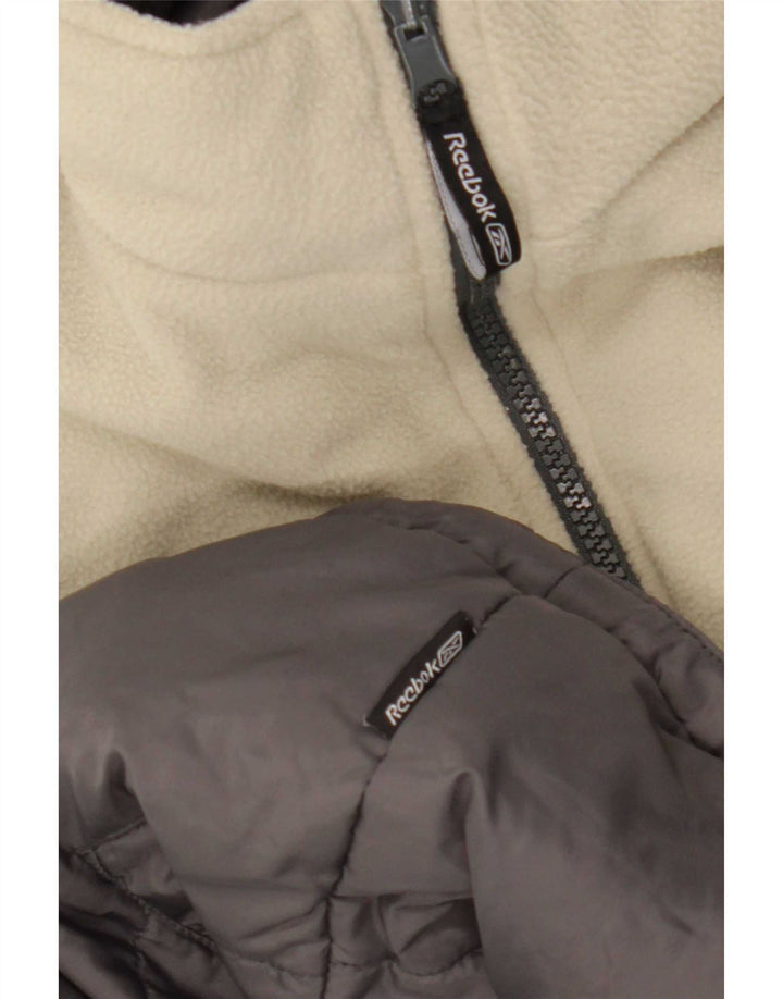 Reebok Womens Reversible Padded Gilet UK 14 Large Grey