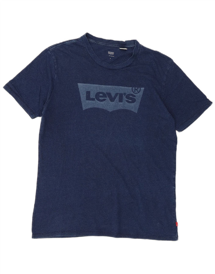 Ανδρικό γραφικό T-Shirt Levi's Top μεσαίο μπλε βαμβακερό