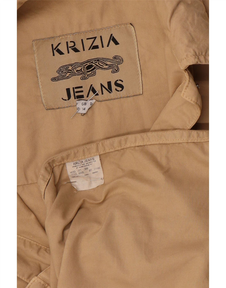 Krizia Γυναικείο Utility Jacket UK 14 Large Beige Βαμβακερό
