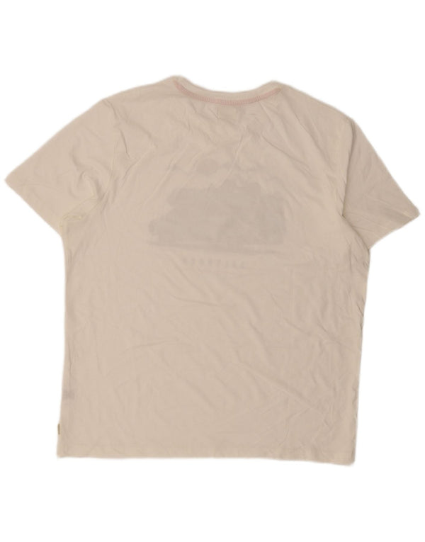 Ανδρικό γραφικό T-Shirt Saltrock Top XL Λευκό βαμβακερό