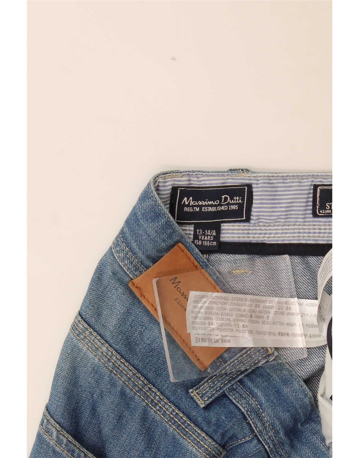 Massimo Dutti Boys Straight Jeans 13-14 Years W30 L34 Blue