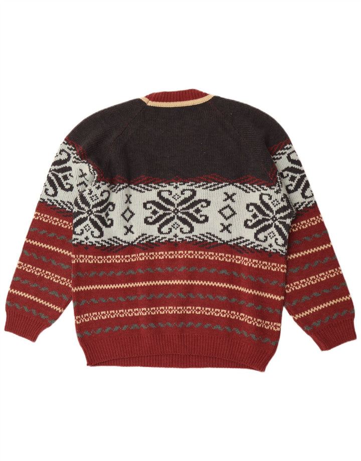 Ανδρικό πουλόβερ Lemon Crew Neck Jumper XL Πολύχρωμο Fair Isle Wool