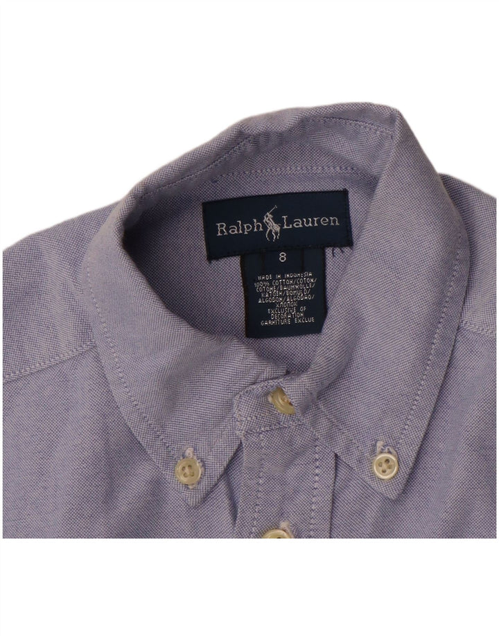 Ralph Lauren Boys πουκάμισο 7-8 ετών Μπλε βαμβακερό