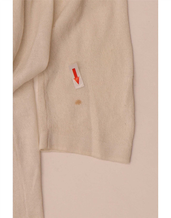 Marks & Spencer Γυναικείο πουλόβερ Longline Cardigan UK 14 Medium Off White