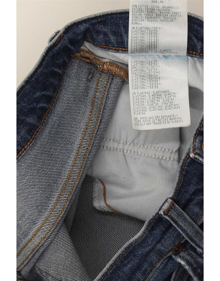 Lee Mens Brooklyn Straight Jeans W34 L29 Blue Cotton