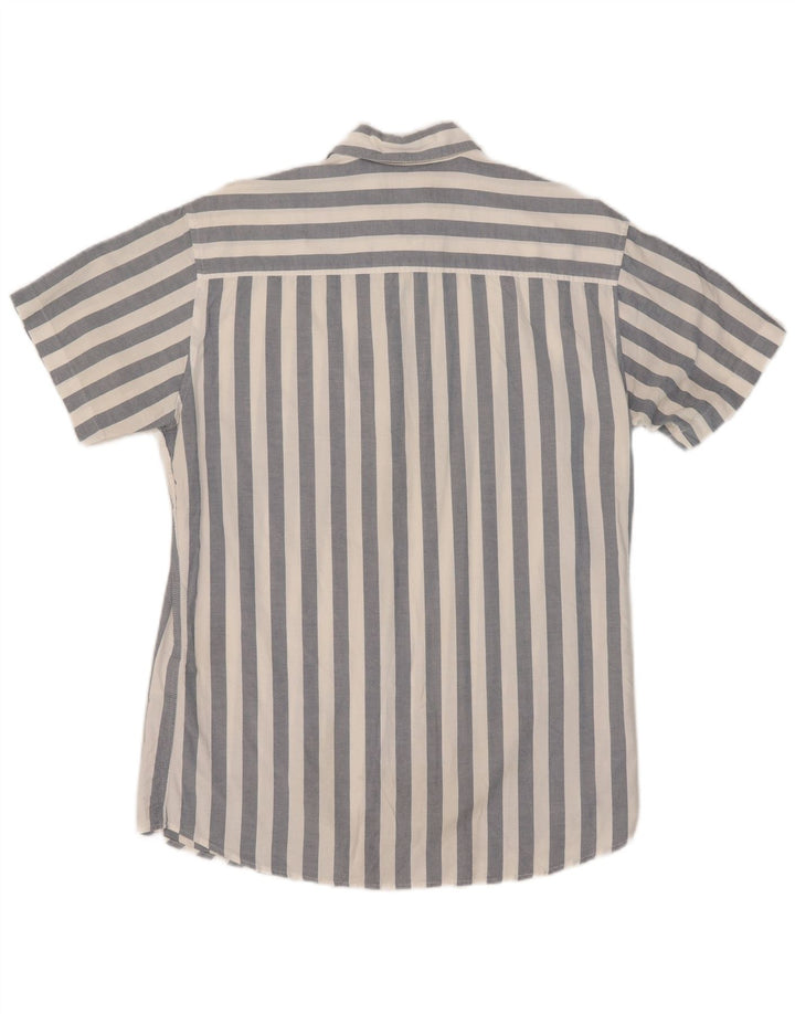 Jack & Jones Ανδρικό κοντομάνικο πουκάμισο Βαμβακερό μεσαίο μπλε ριγέ