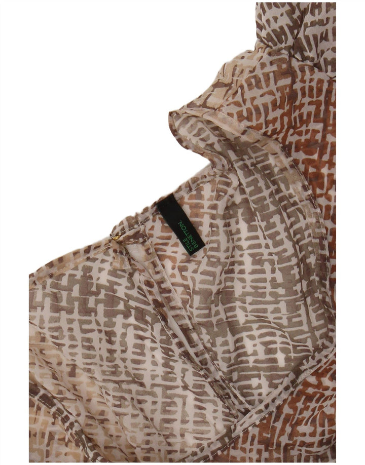 BENETTON Γυναικείο φόρεμα A-Line UK 12 Medium Beige Check