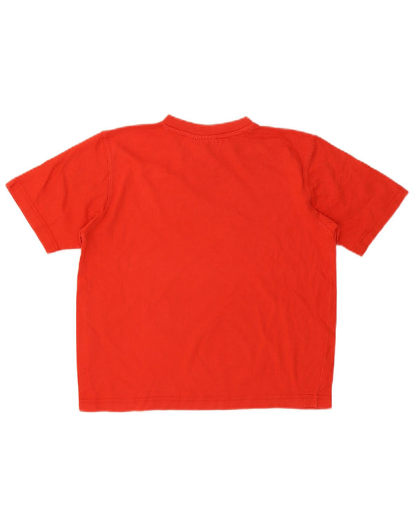 Puma Boys Graphic T-Shirt Top 9-10 Years Red Cotton