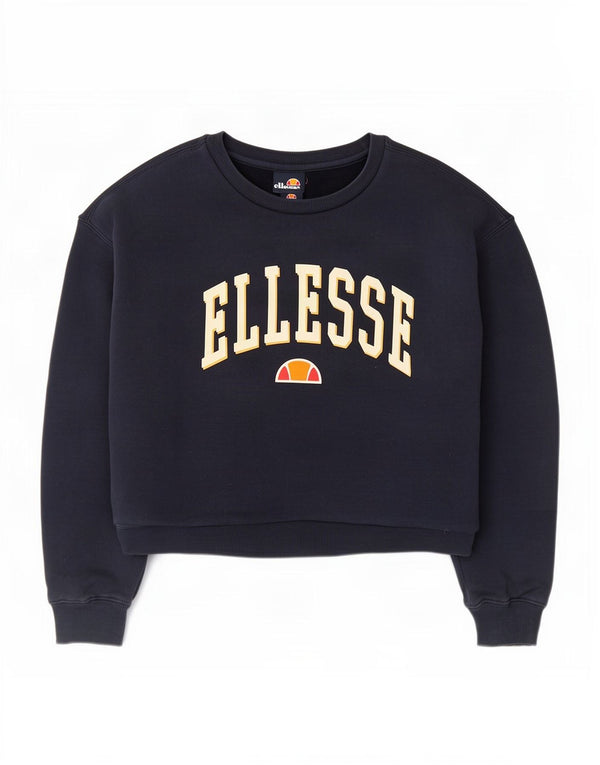 Ellesse Γυναικεία φούτερ Crop Graphic Jumper UK 12 Medium Navy Blue