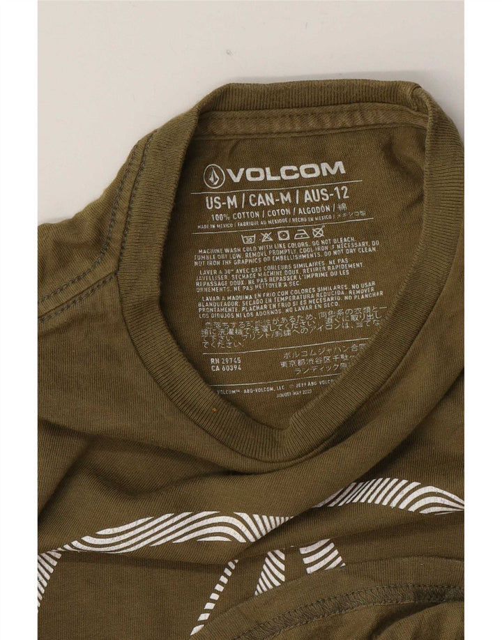 Volcom Boys Graphic T-Shirt Top 11-12 ετών Μεσαίο χακί βαμβάκι